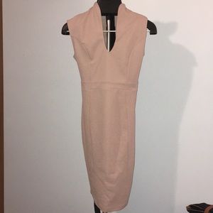 Mauve midi dress